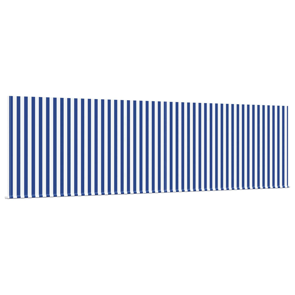 Manual Awning 4.5 x 3 m Blue and White Stripe 100% Polyester