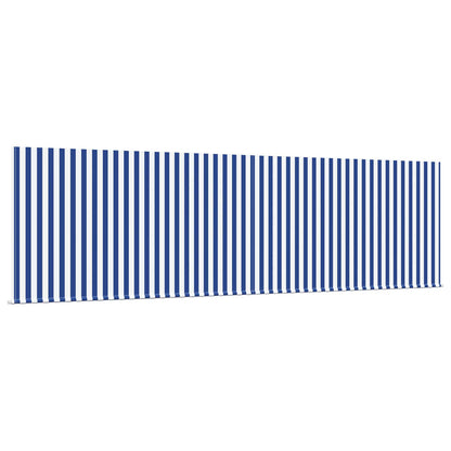 Retractable Awning Blue and White 400 x 300 cm