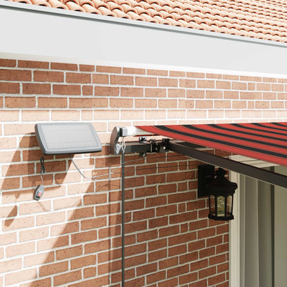 Retractable Awning Orange and brown 450 x 300 cm