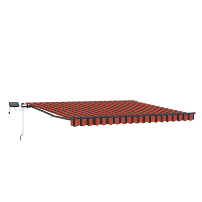 Retractable Awning Orange and brown 450 x 300 cm