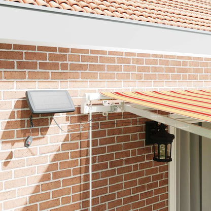 Retractable Awning Yellow and Orange 450 x 300 cm