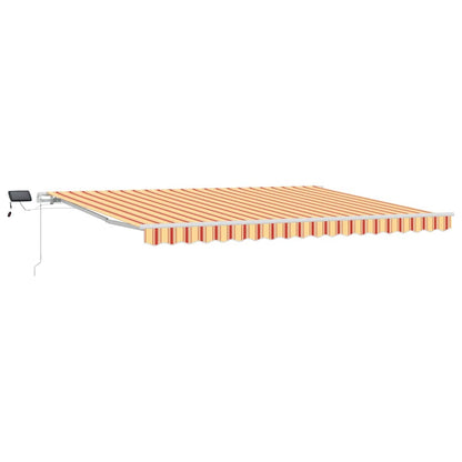 Retractable Awning Yellow and Orange 450 x 300 cm
