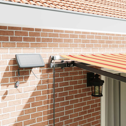 Retractable Awning Yellow and Orange 450 x 300 cm