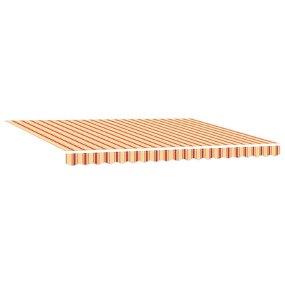 Retractable Awning Yellow and Orange 450 x 300 cm