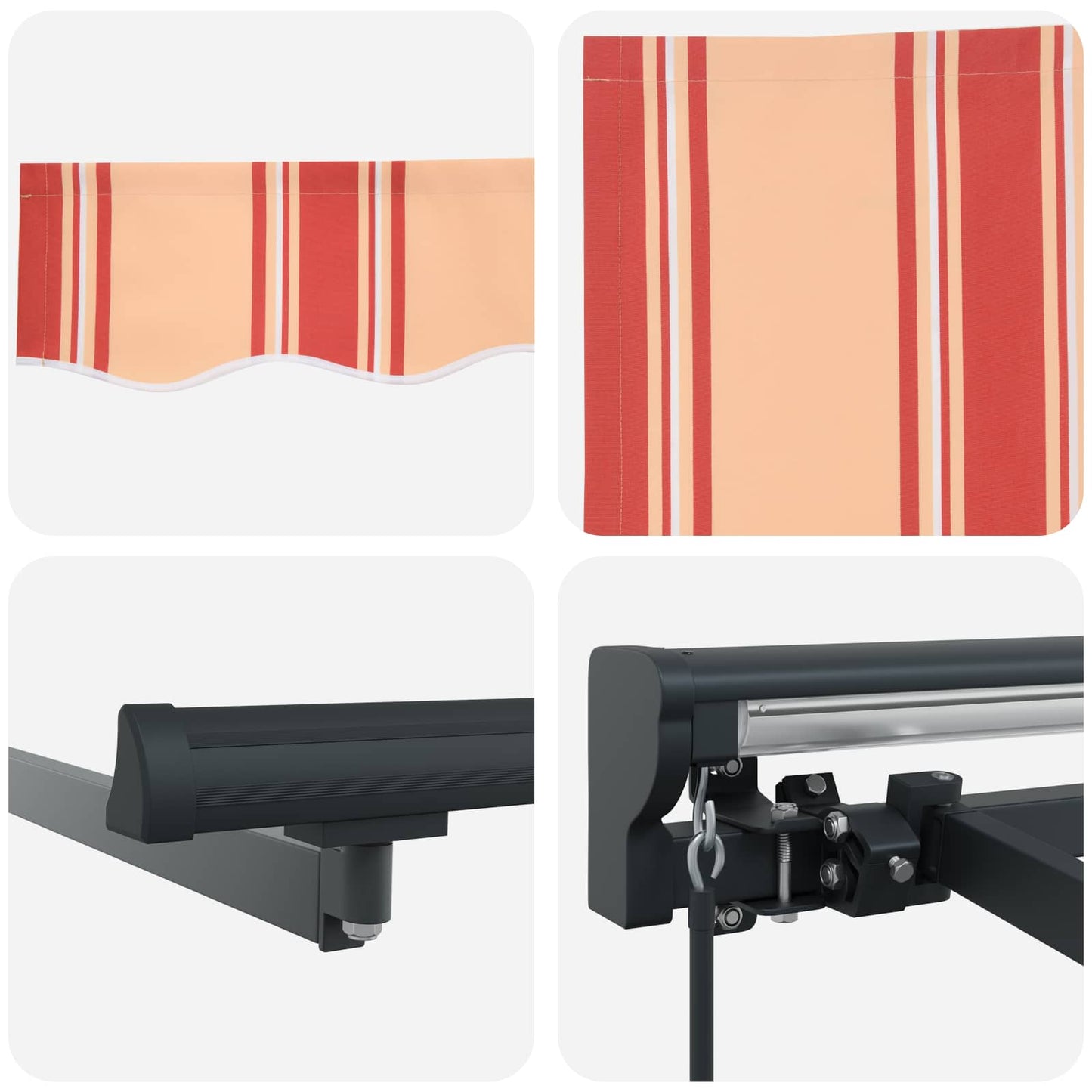 Awning Frame Multicolour 450 x 300 cm Polyester with PU coating