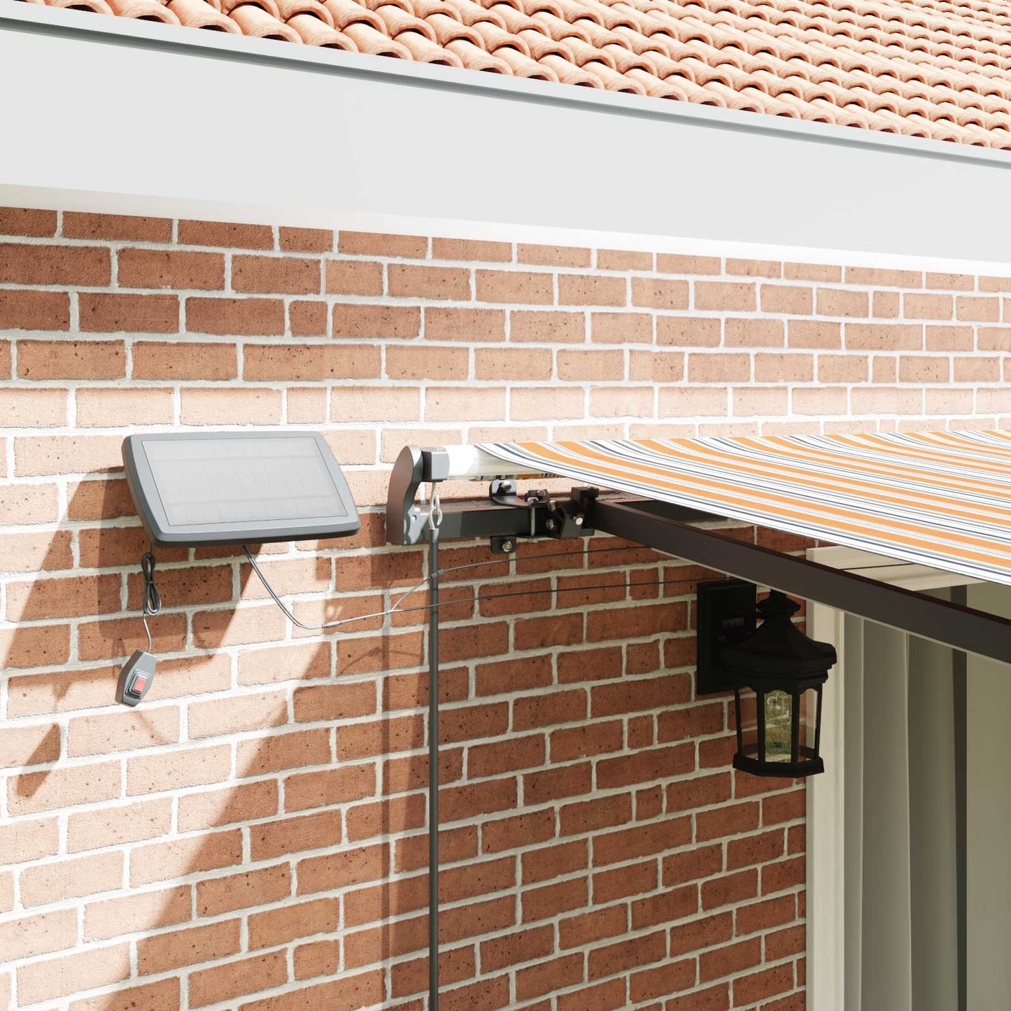 Retractable Awning Multicolour 450 x 300 cm