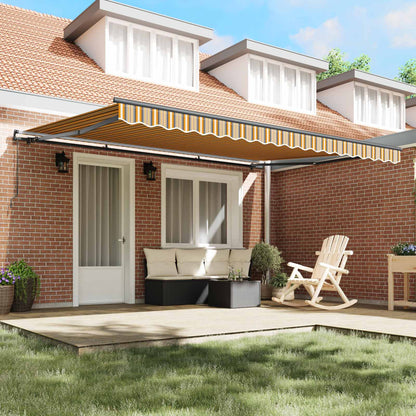 Retractable Awning Multicolour 450 x 300 cm