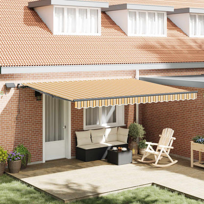 Retractable Awning Multicolour 450 x 300 cm
