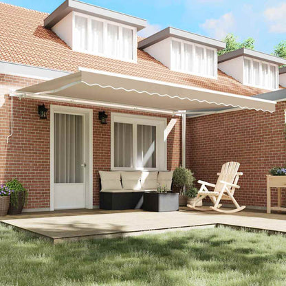 Awning Beige 450 x 300 x 165 cm Polyester and Metal