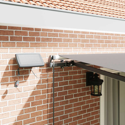 Retractable Awning Light Grey 450 x 300 cm Fabric and Aluminium