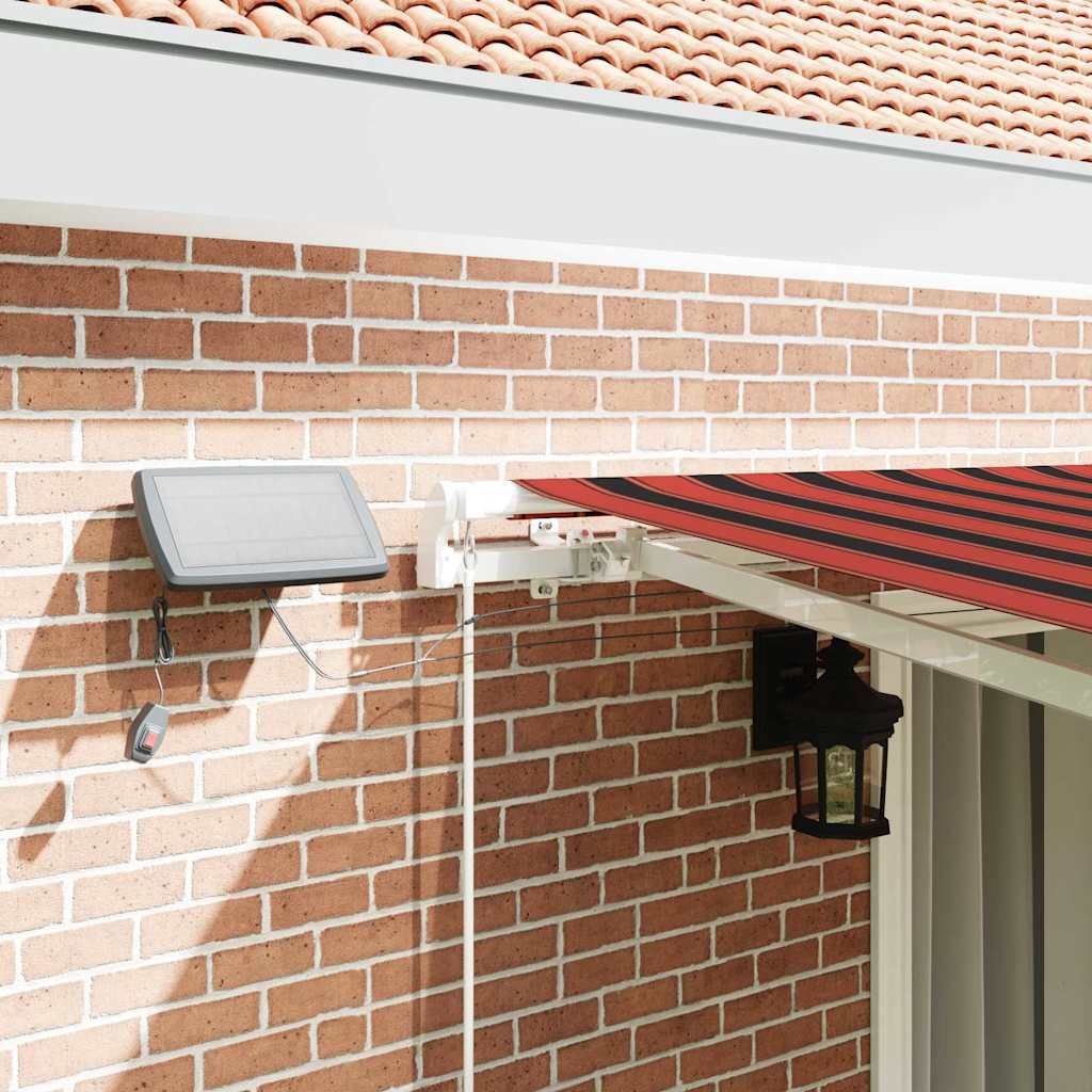 Retractable Awning Orange and brown 450 x 350 cm