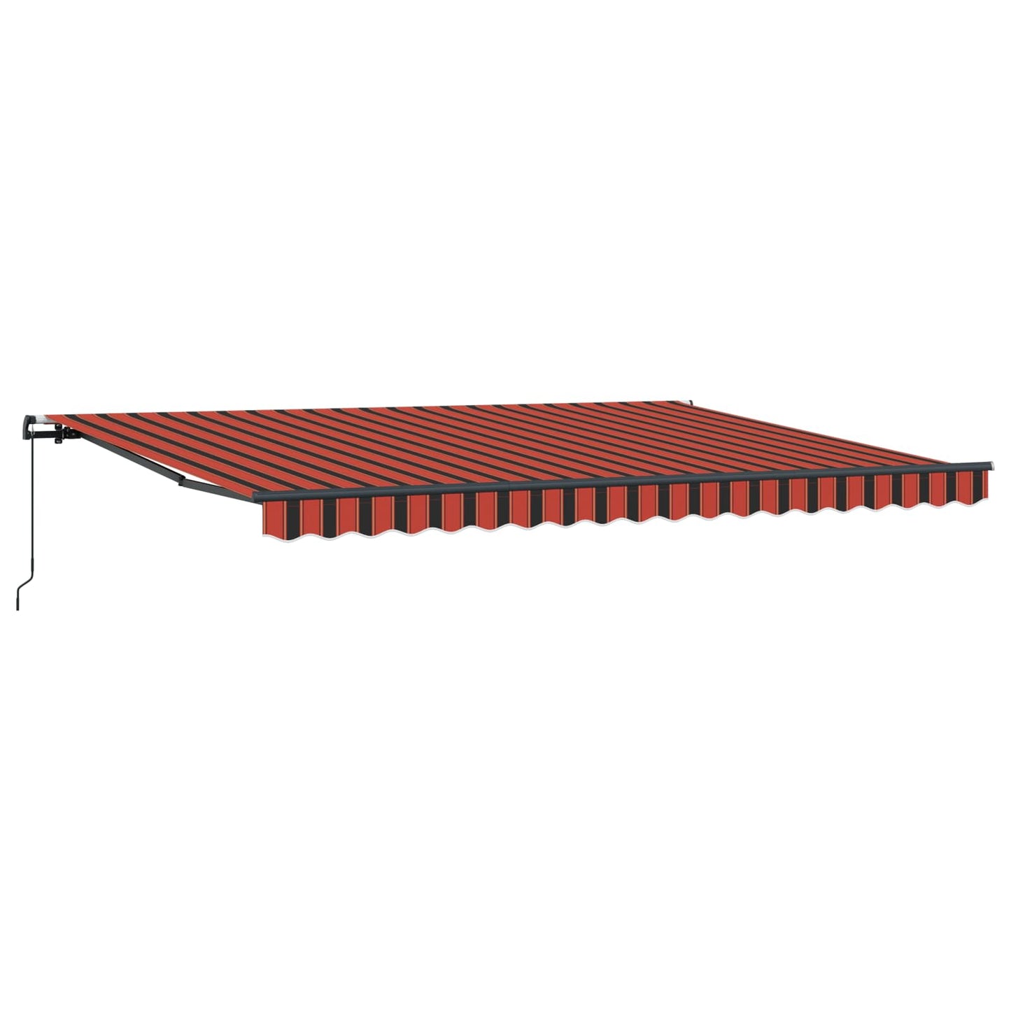 Retractable Awning Orange and brown 450 x 350 cm