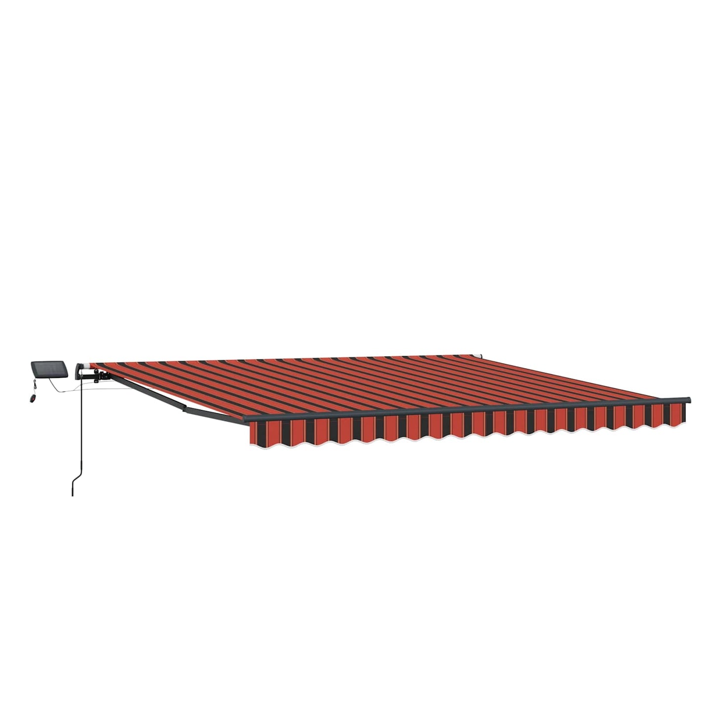 Retractable Awning Orange and brown 450 x 350 cm