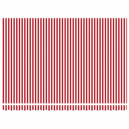 Awning Retractable Red and White 450 x 350 x 165 cm Polyester