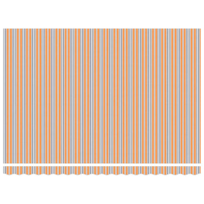 Retractable Awning Multicolour 450 x 350 cm Fabric and Steel