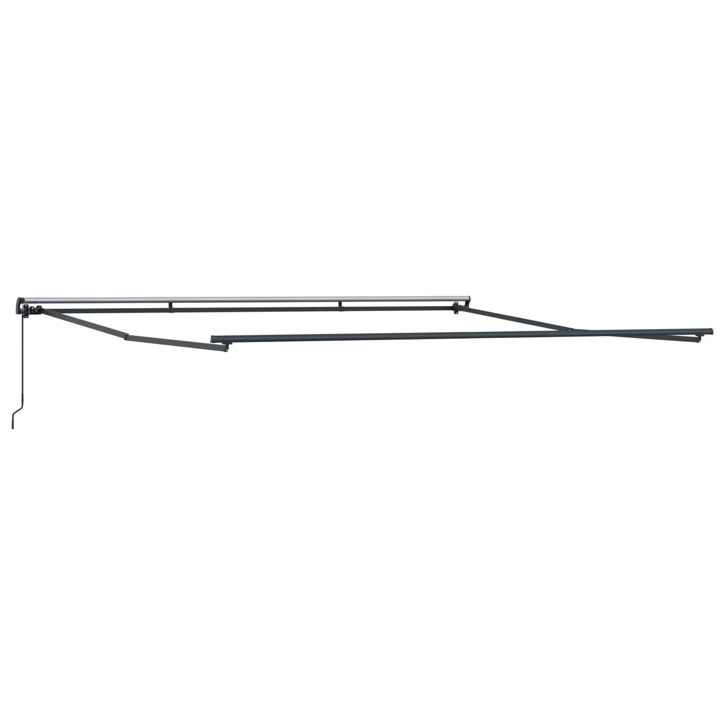 Retractable Awning Multicolour 450 x 350 cm Polyester and Steel