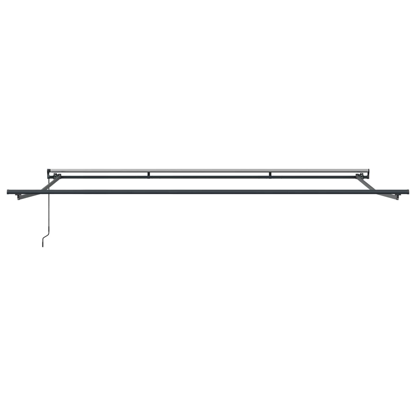 Retractable Awning Multicolour 450 x 350 cm Polyester and Steel