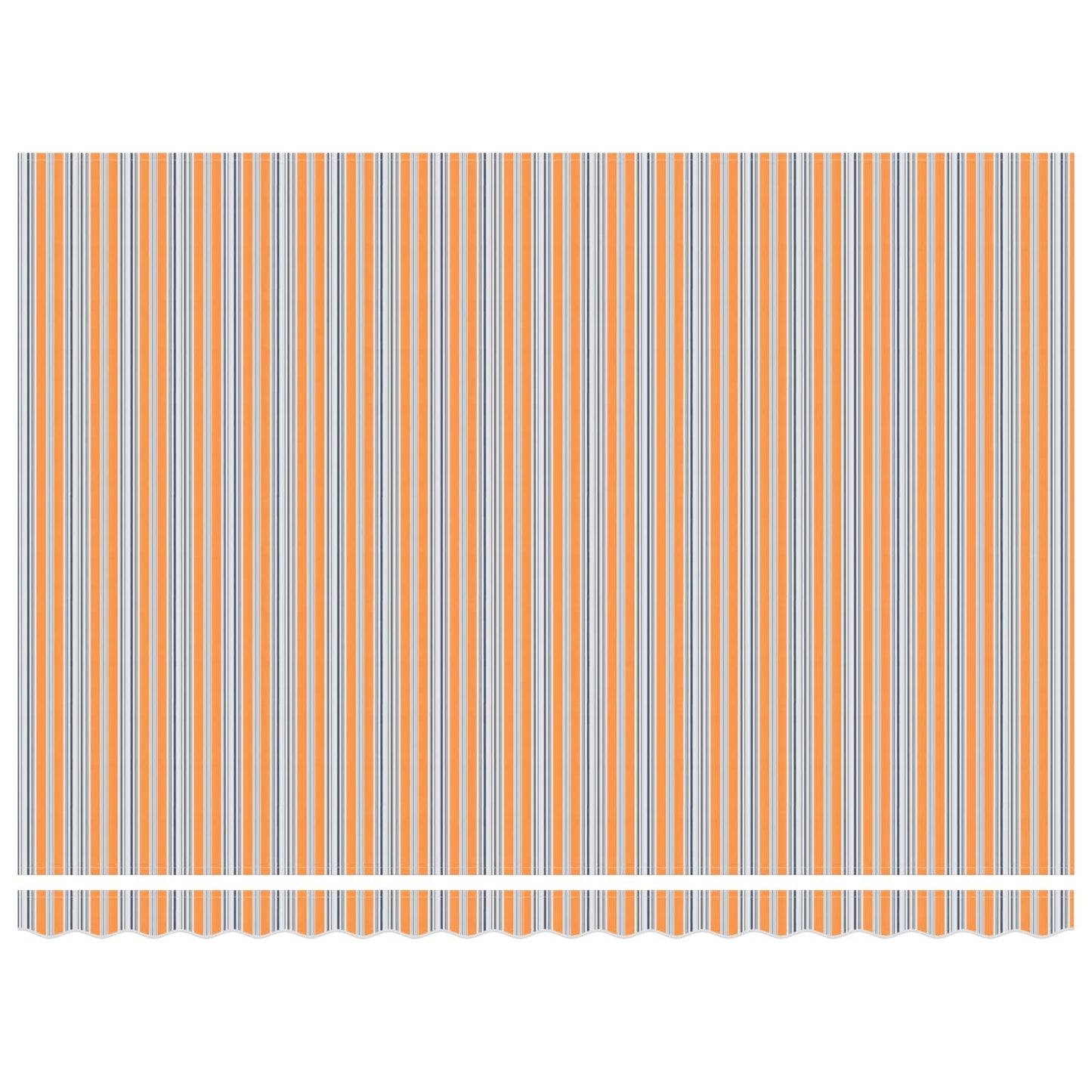 Retractable Awning Multicolour 450 x 350 cm Polyester and Steel