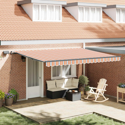 Retractable Awning Multicolour 450 x 350 cm