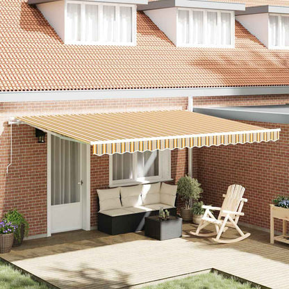 Retractable Awning Multicolour 450 x 350 x 165 cm