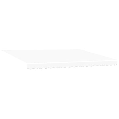 Retractable Awning White 450 x 350 cm Fabric and Aluminium
