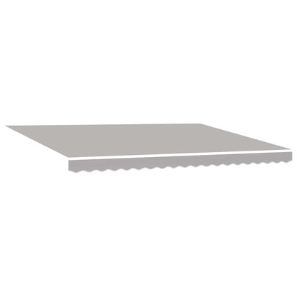 Awning Retractable Light grey 450 x 350 x 165 cm Polyester