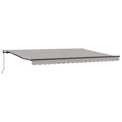 Retractable Awning Light Grey 450 x 350 cm