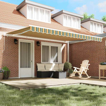 Awning Green and Yellow 450 x 350 x 165 cm Polyester