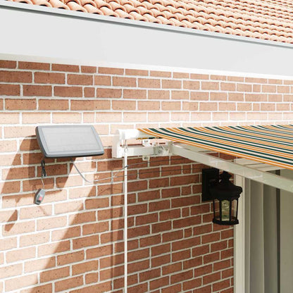 Retractable Awning Green and yellow 450 x 350 cm