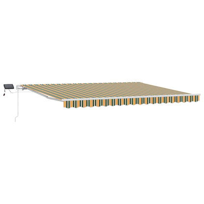 Retractable Awning Green and yellow 450 x 350 cm