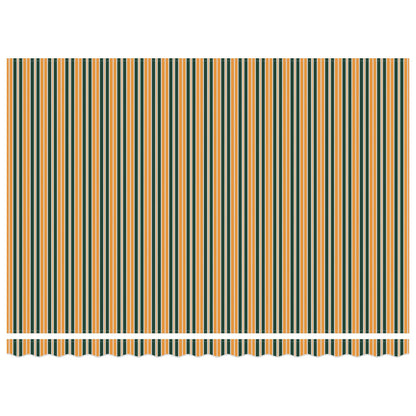 Retractable Awning Green and yellow 450 x 350 cm Fabric