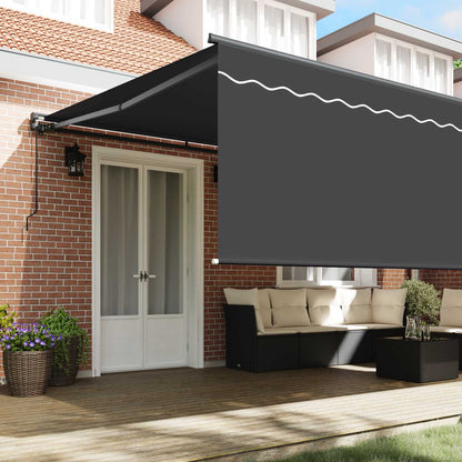 Retractable Awning Manual Anthracite 500 x 300 cm