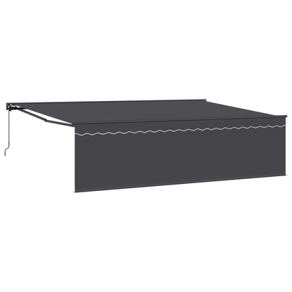 Retractable Awning Manual Anthracite 500 x 300 cm