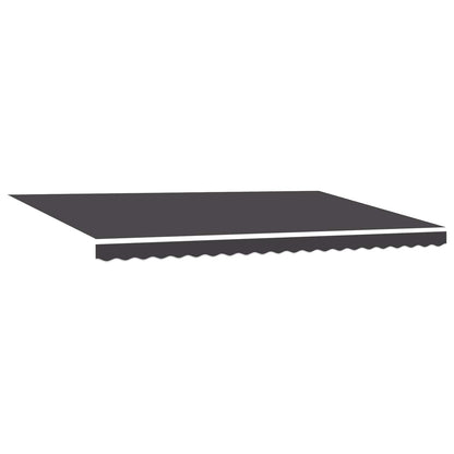 Retractable Awning Manual Anthracite 500 x 300 cm