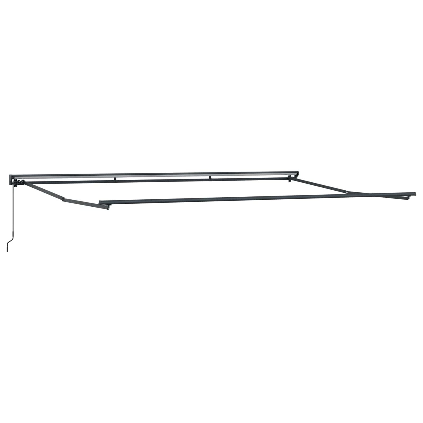 Retractable Awning Manual Anthracite 500 x 300 cm