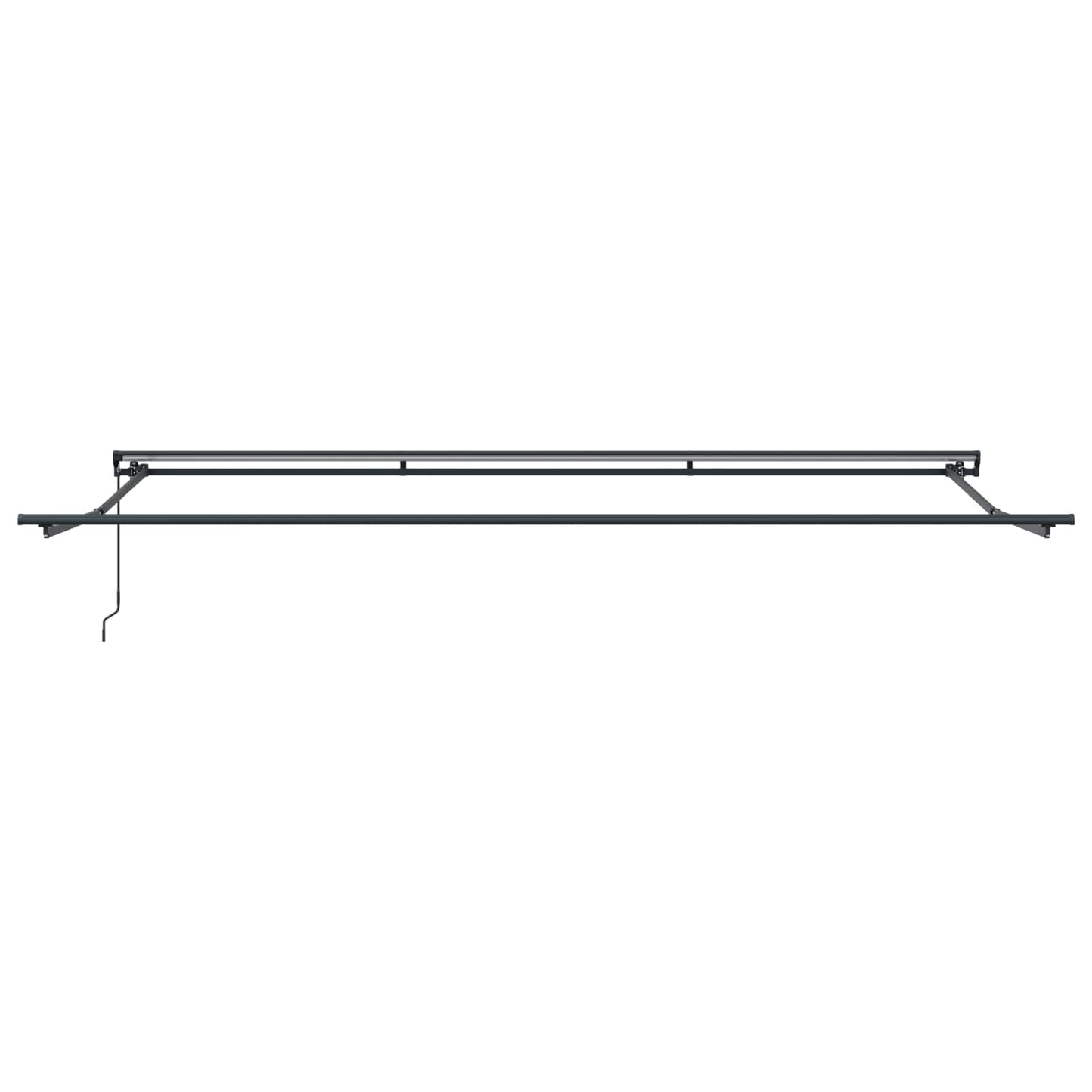 Retractable Awning Manual Anthracite 500 x 300 cm