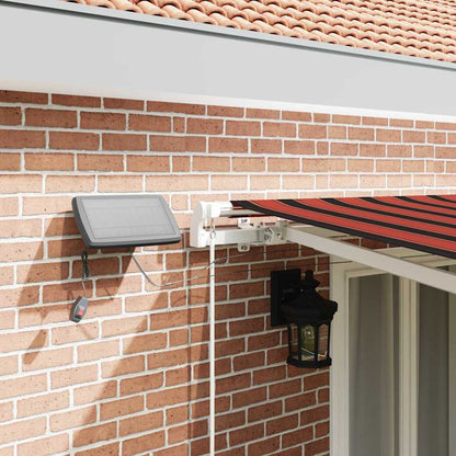Retractable Awning Orange and brown 500 x 300 cm