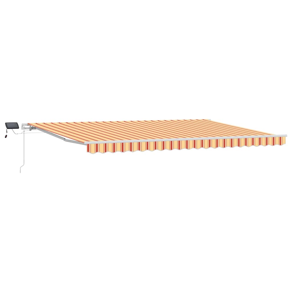 Retractable Awning Yellow and Orange 500 x 300 cm