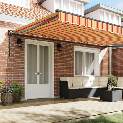 Awning Frame Multicolour 500 x 300 cm Polyester with PU coating