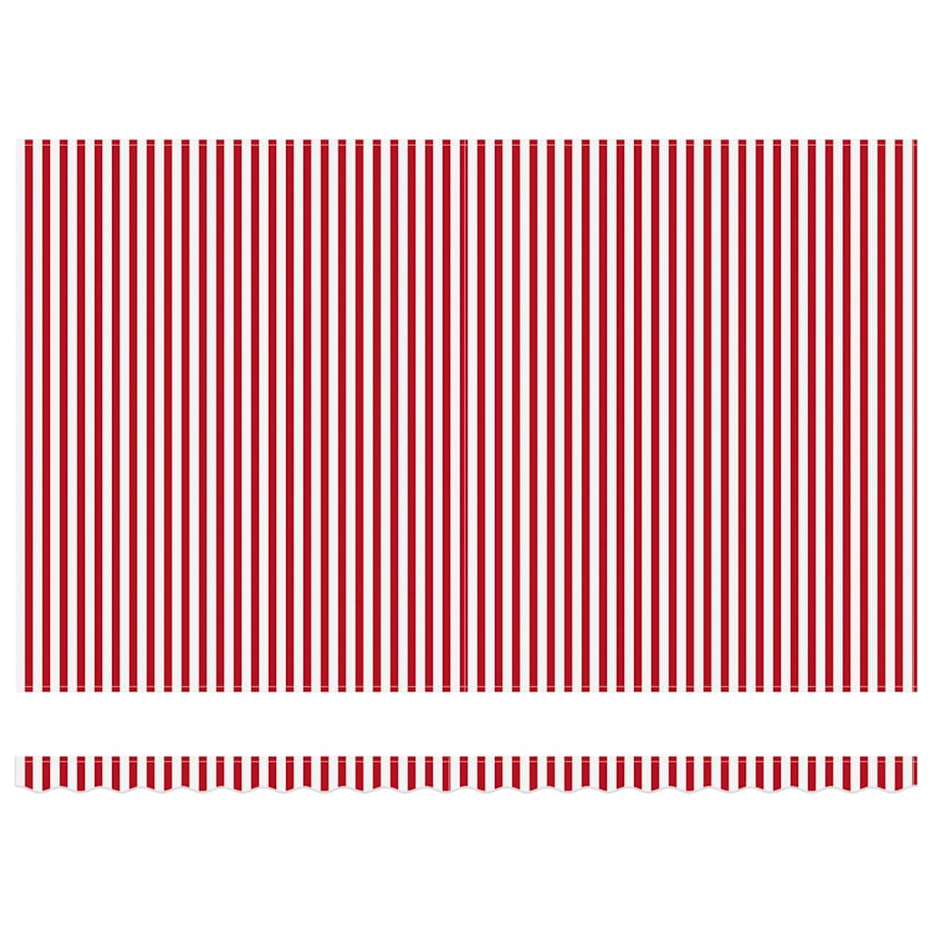 Retractable Awning Red and White 500 x 300 x 165 cm