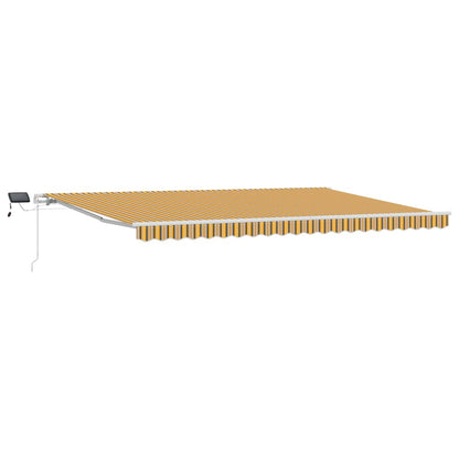 Retractable Awning Multicolour 500 x 300 cm Fabric and Steel