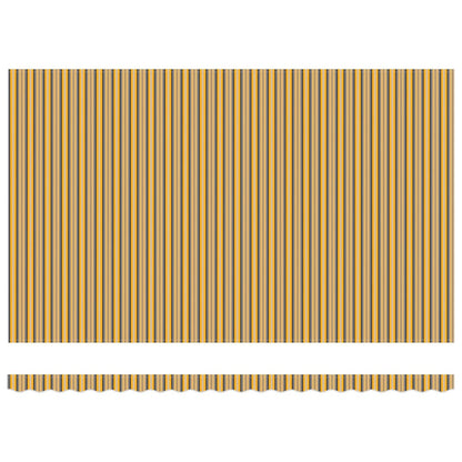 Retractable Awning Multicolour 500 x 300 cm Fabric and Steel
