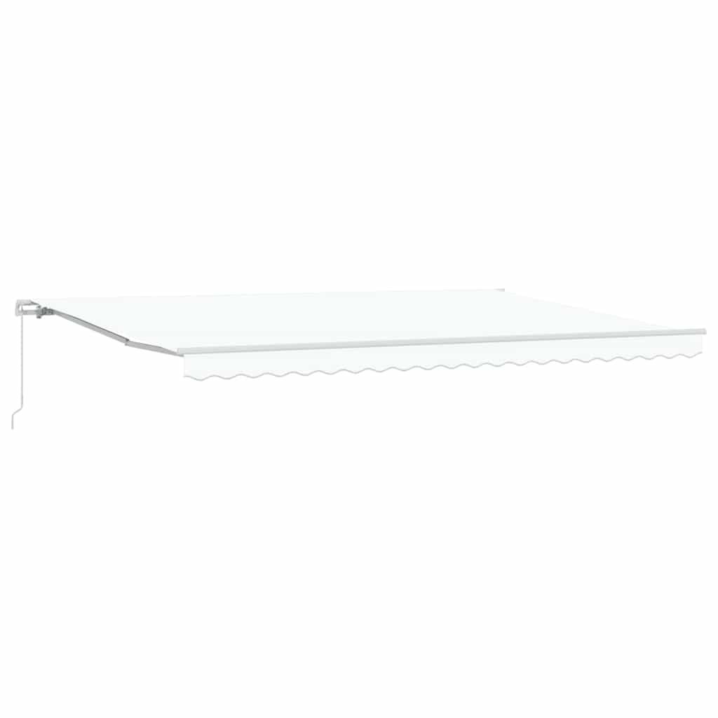 Awning Manual White 500 x 300 x 165 cm Polyester and Metal