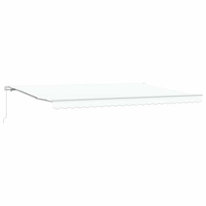 Awning Manual White 500 x 300 x 165 cm Polyester and Metal