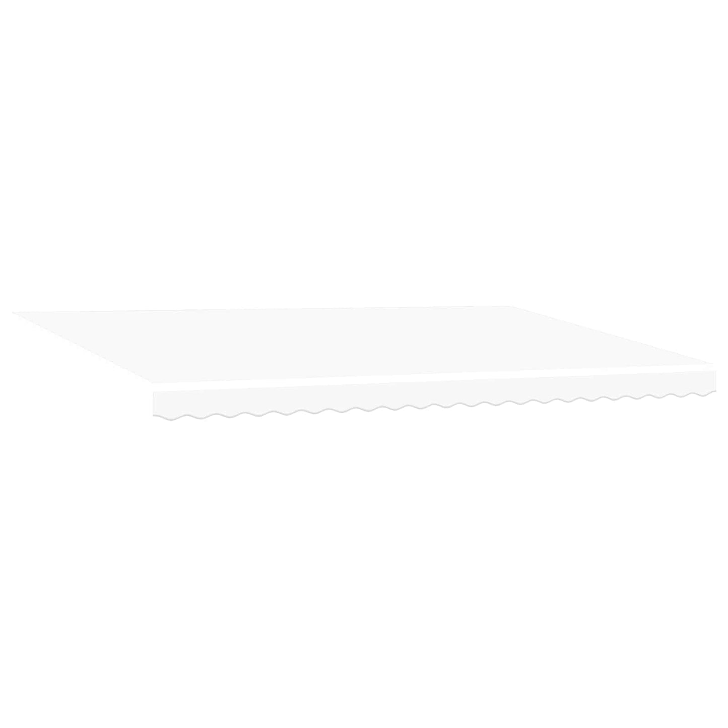 Retractable Awning White 500 x 300 cm Polyester and Aluminium