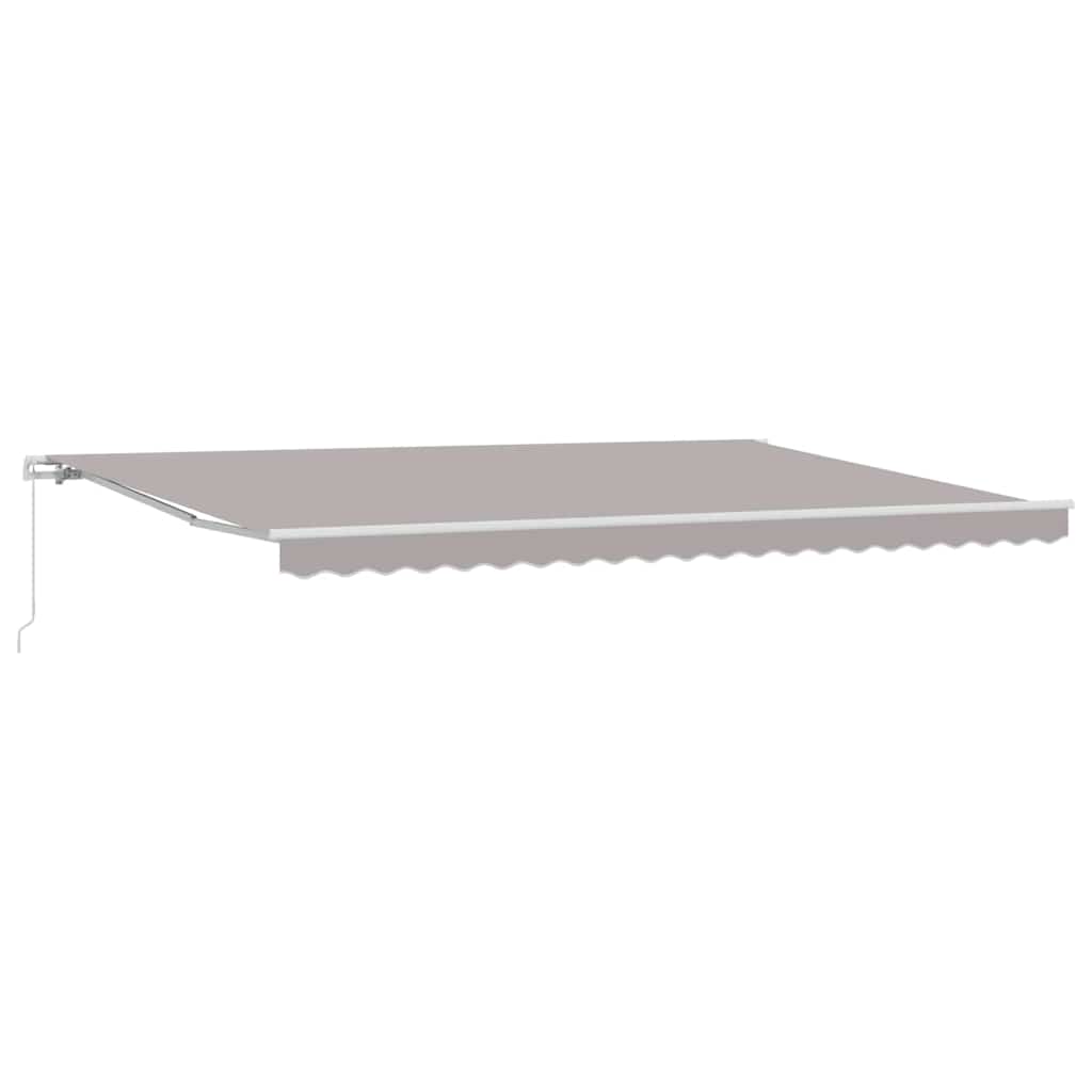 Awning Manual Light Grey 500 x 300 x 165 cm Polyester and Metal