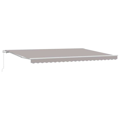 Awning Manual Light Grey 500 x 300 x 165 cm Polyester and Metal