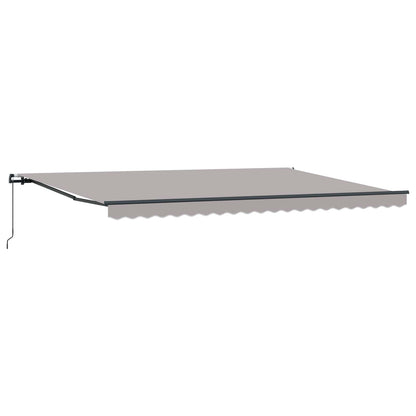 Retractable Awning Light Grey 500 x 300 cm