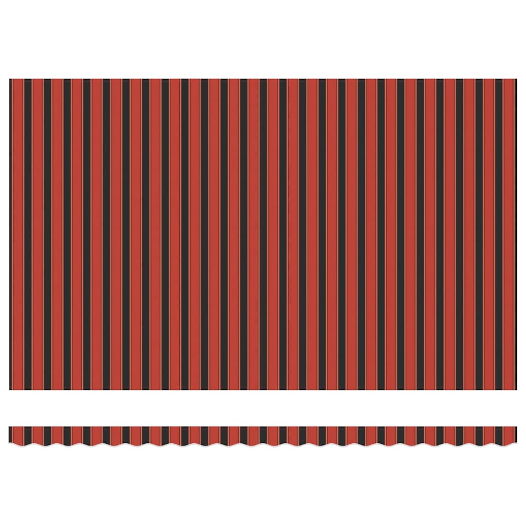 Retractable Awning Orange and Brown 500 x 350 cm