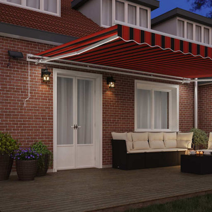 Retractable Awning Orange and brown 500 x 350 cm